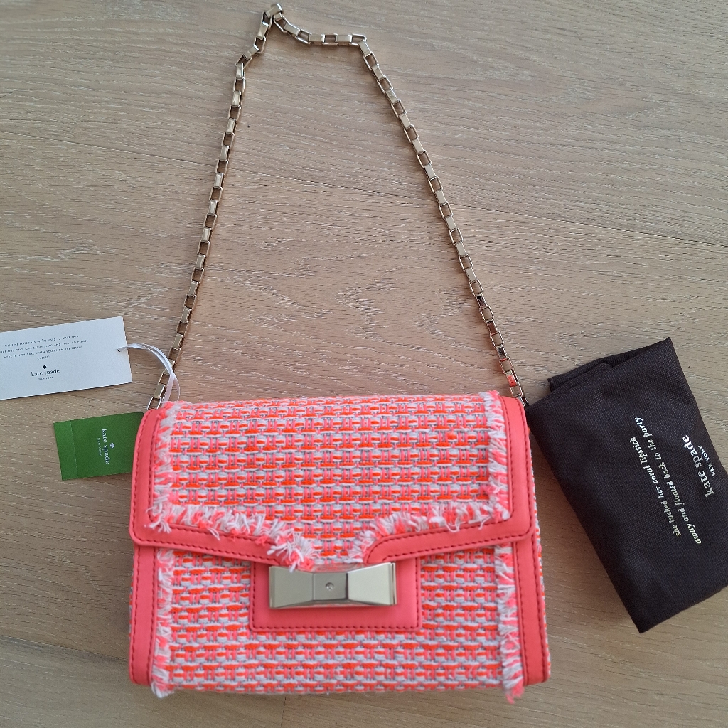 Nwt Kate Spade Carroll Park Tweed Scarlette Shoulder Handbag